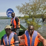 Here is the very spot where Lake Victoria swirls into the Nile...The Source!