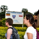 Erin and Kate tour Gulu Primary